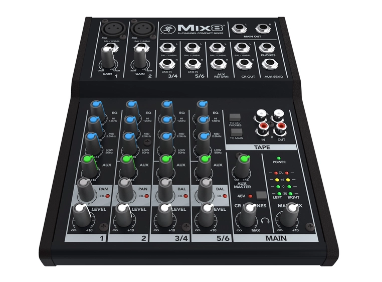 Mackie MIX8 8 Channel Compact Mixer 